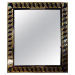 Antiker venezianischer Spiegel mit geometrischem Design
