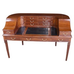 Antique Regency Carlton House Desk Mahogany Writing Table