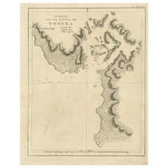 Used Map of a Ship Cove in Nootka Sound in British Columbia in Canada, 1803