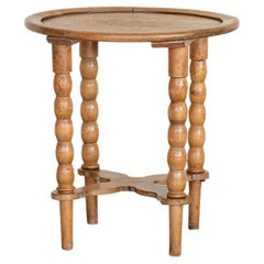 Retro French Wood Gueridon Table