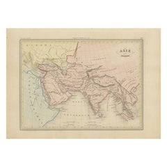 Antique Map of Ancient Asia, 1847