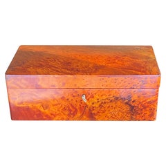 Scatola per sigari in Wood Wood, Inghilterra 1970, colore marrone, con una seconda scatola all'interno