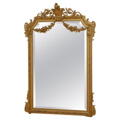 Miroir en bois doré du XIXe siècle