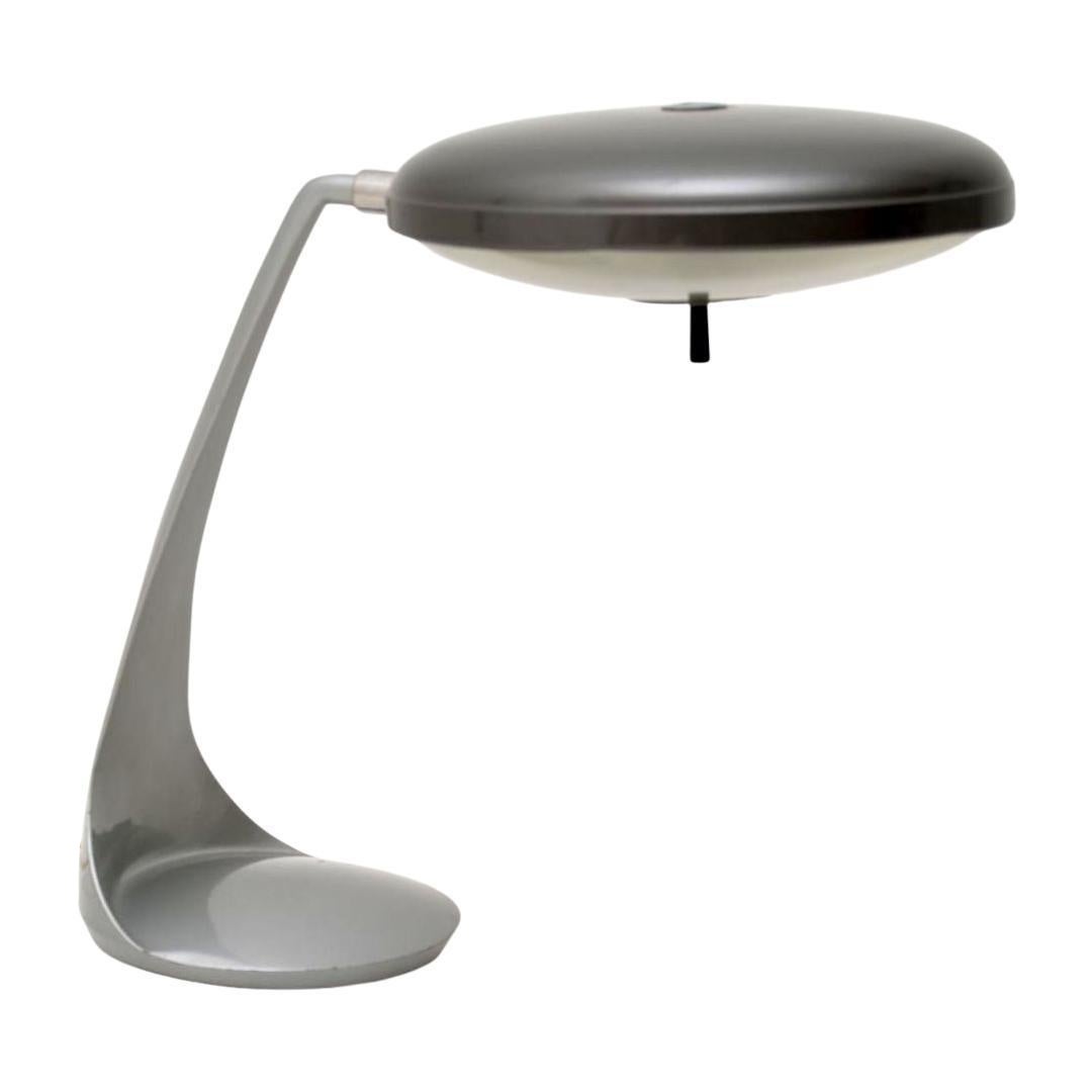 MidCentury Modern Lupela Desk Lamp in Rare Red Color, Spain, 1950s For