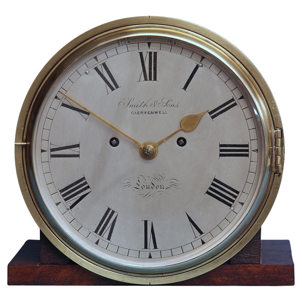 Late Victorian Nautical Striking Bulkhead Clock Incorporating the ‘Dog Watches'