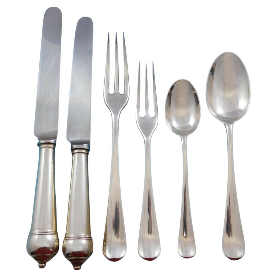 Fiddle Thread and Shell by James Robinson Sterling Silver Flatware Set