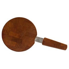 Jens Quistgaard for Dansk Teak Cheese Cutting Board with Built in Knife, 1960s