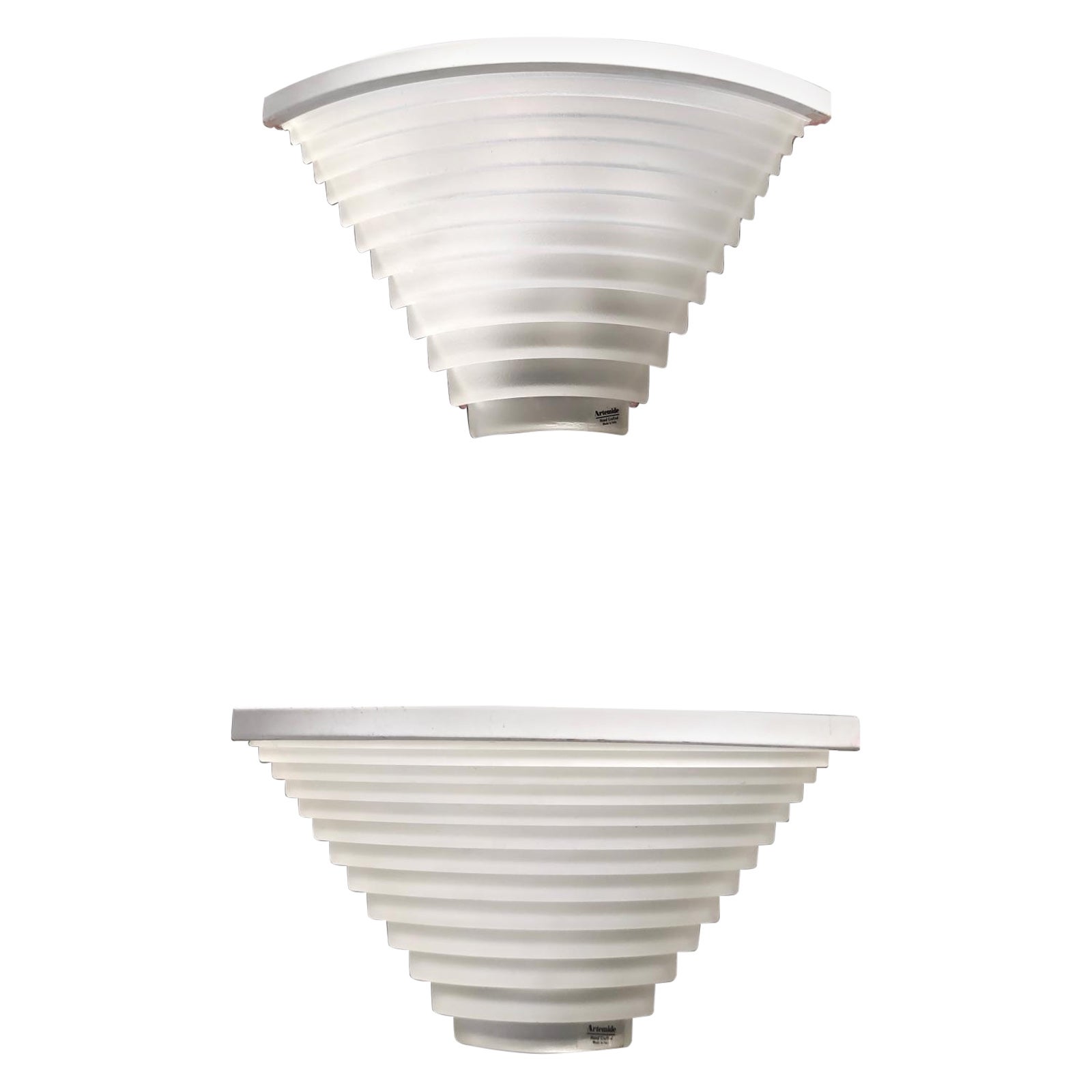Pair of Postmodern Egisto Sconces by Angelo Mangiarotti for Artemide, 1980s