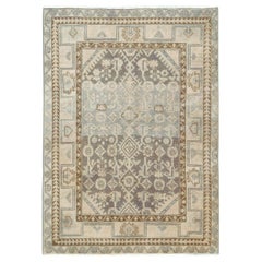 Mid-20th Century Handmade Persian Malayer Throw Rug