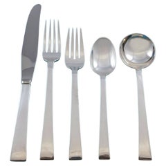Continental by International Sterling Silver Flatware Service for 12 Set 66 Pcs