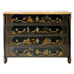 20th C. Louis XIV Style Collector’s Ed. Chinoiserie Commode by Baker Furniture