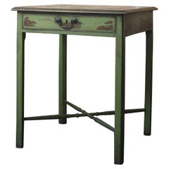 18th Century & Later Country House Mist Green Chinoiserie Side Table