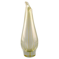 Vintage Bengt Orup for Johansfors, Strict Vase in Art Glass, 1960s