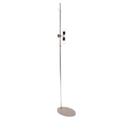 Modern Chrome Double Socket Floor Lamp