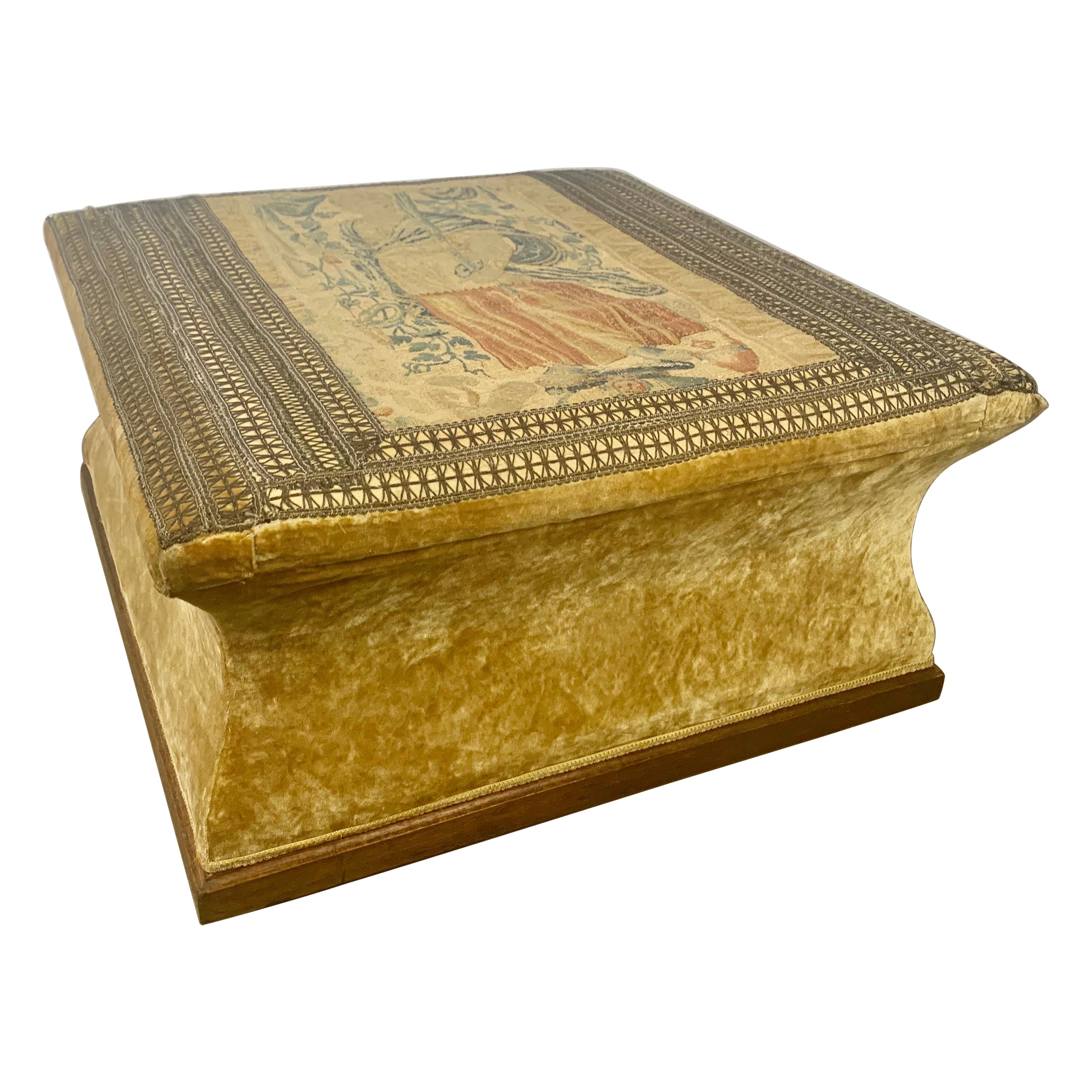 Faux Leopard Upholstered Bench with Lion Paw Feet at 1stDibs