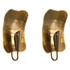 Lars Holmström, Wall Lights, Brass, Studio Arvika Sweden 1930s