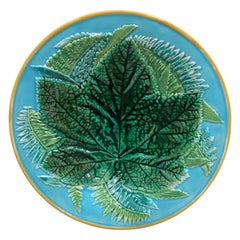 Majolica Leaves Plate, George Jones, circa 1873