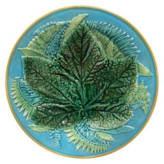 Majolica Leaves Plate, George Jones, circa 1873