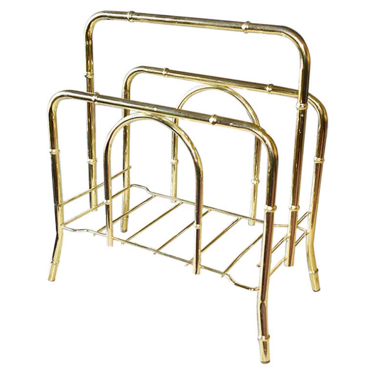 Waterfall Magazine Rack Dorothy Thorpe Hollywood Regency Lucite and Chrome Waterfall Magazine ...