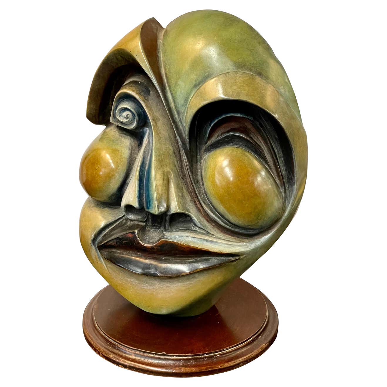 Don Riggs 1994 Bronze Mask For Sale at 1stDibs