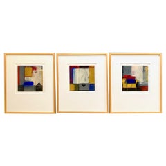 Abstract Gouaches, Set of 3