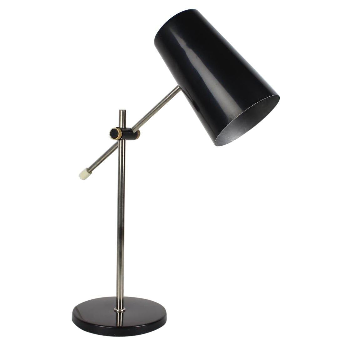 Lampe de table noire mi-siècle, années 1970 en vente