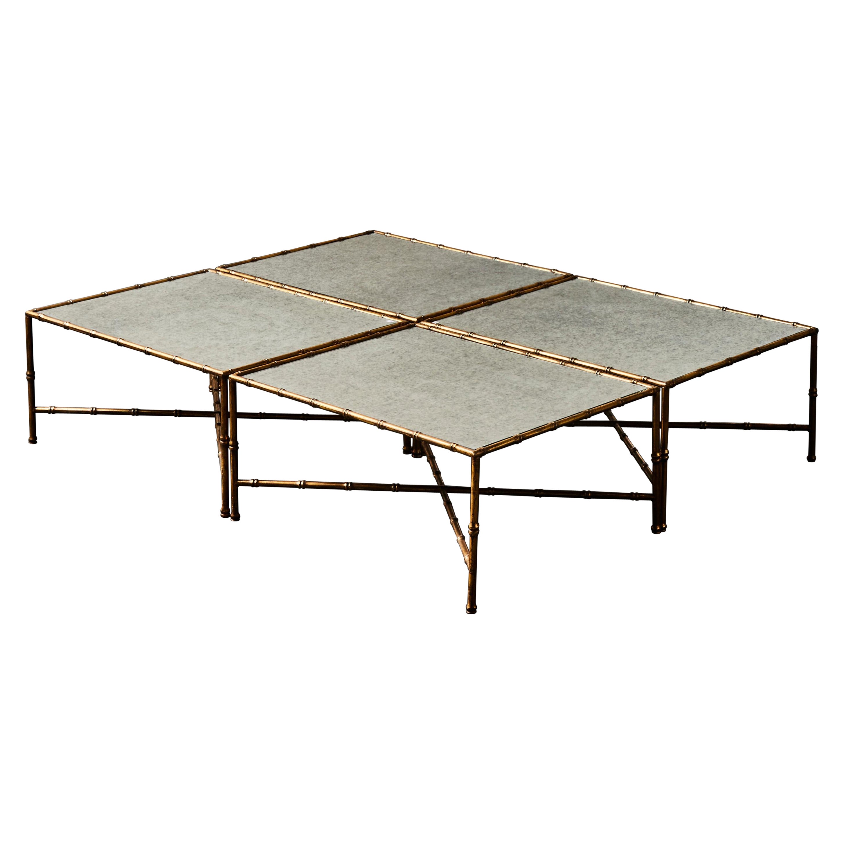 Set of 4 Coffee Tables in Mirror at Cost Price