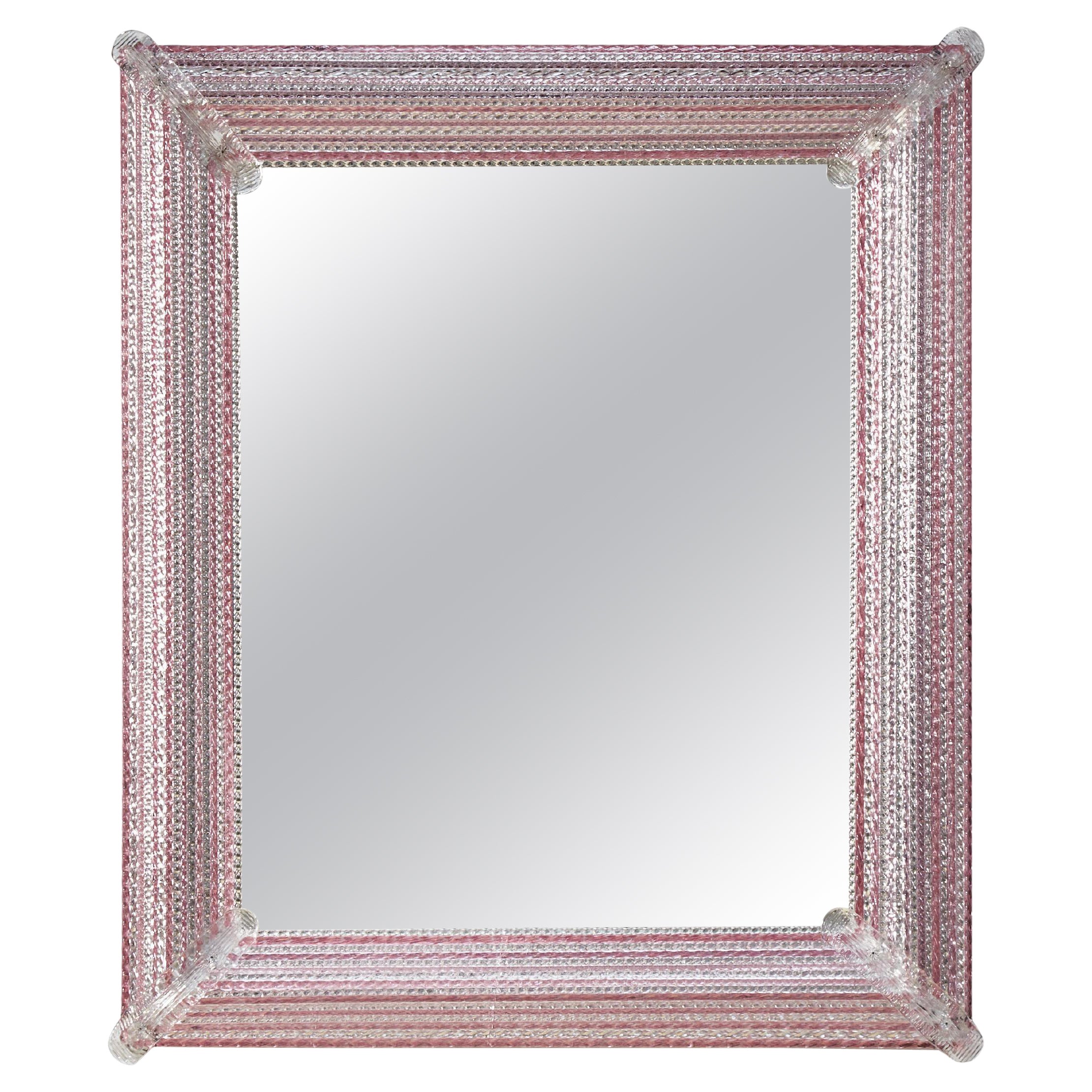 Mirror in Murano Glass by Studio Glustin For Sale