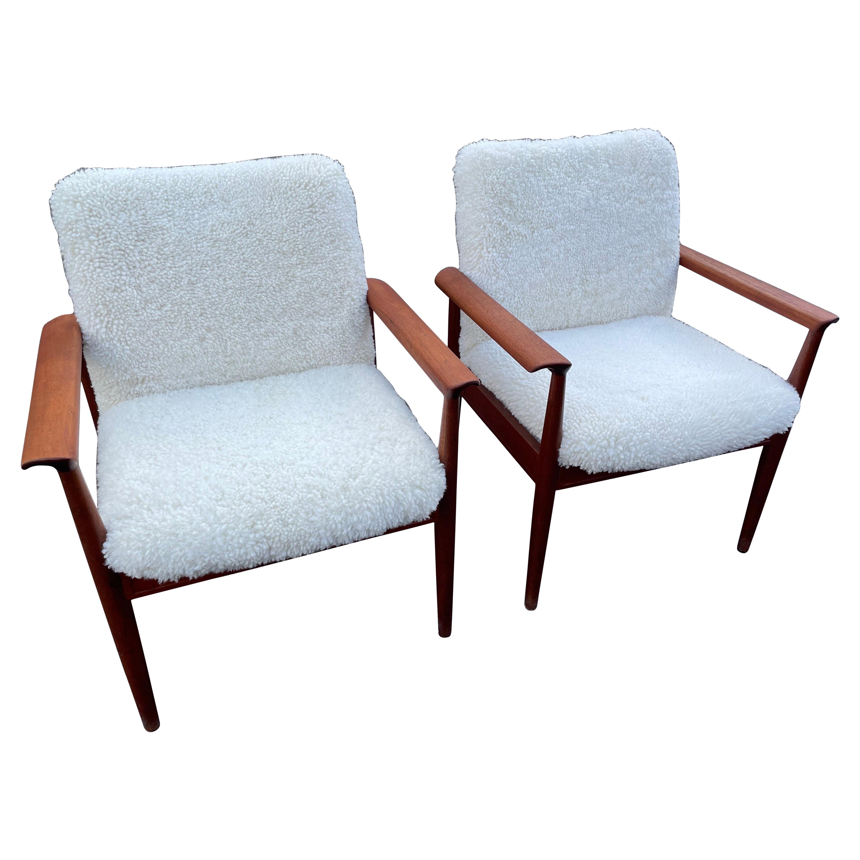 Set of Finn Juhl Armchairs, Diplomat, Early 1960s