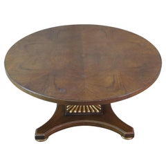 Retro John Widdicomb WM A Berkey Italian Provincial Regency Round Walnut Coffee Table