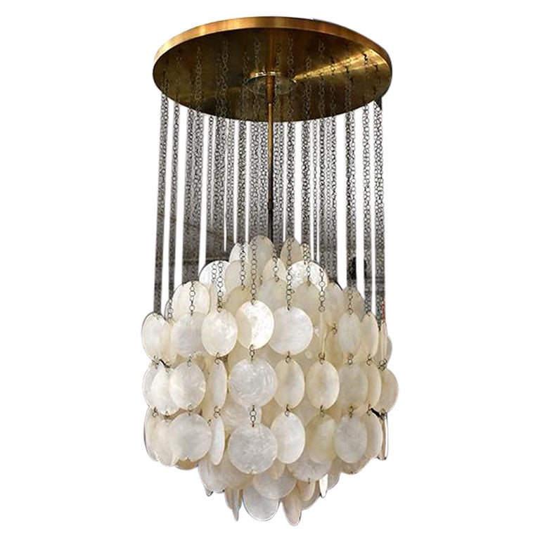 Mother-of-Pearl Chandeliers and Pendants - 26 For Sale at 1stDibs | mother pearl chandelier, mother of pearl light fixture, mother of pearl pendant light