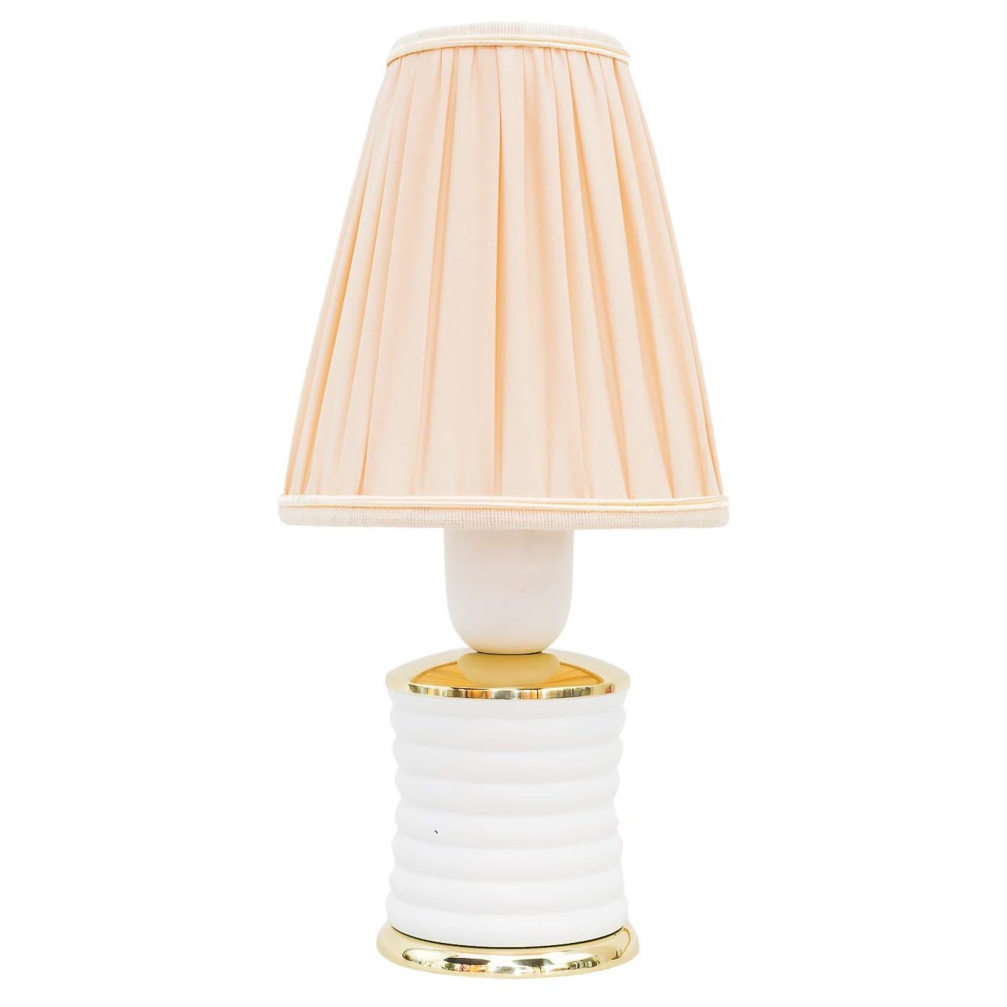 Small Rupert Nikoll Table Lamp with Fabric Shade Around 1950s For Sale