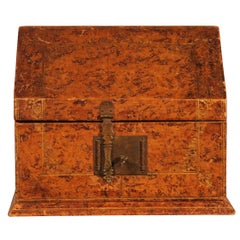 Briefständer oder Schreibtischständer aus Leder aus dem 19. Jahrhundert, Frankreich