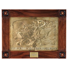 1921 Targa Florio Bronze Presentation Plaque by Duilio Cambellotti