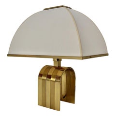 Romeo Rega Hollywood Regency Style Vintage Brass Table Lamp Italy 1970s