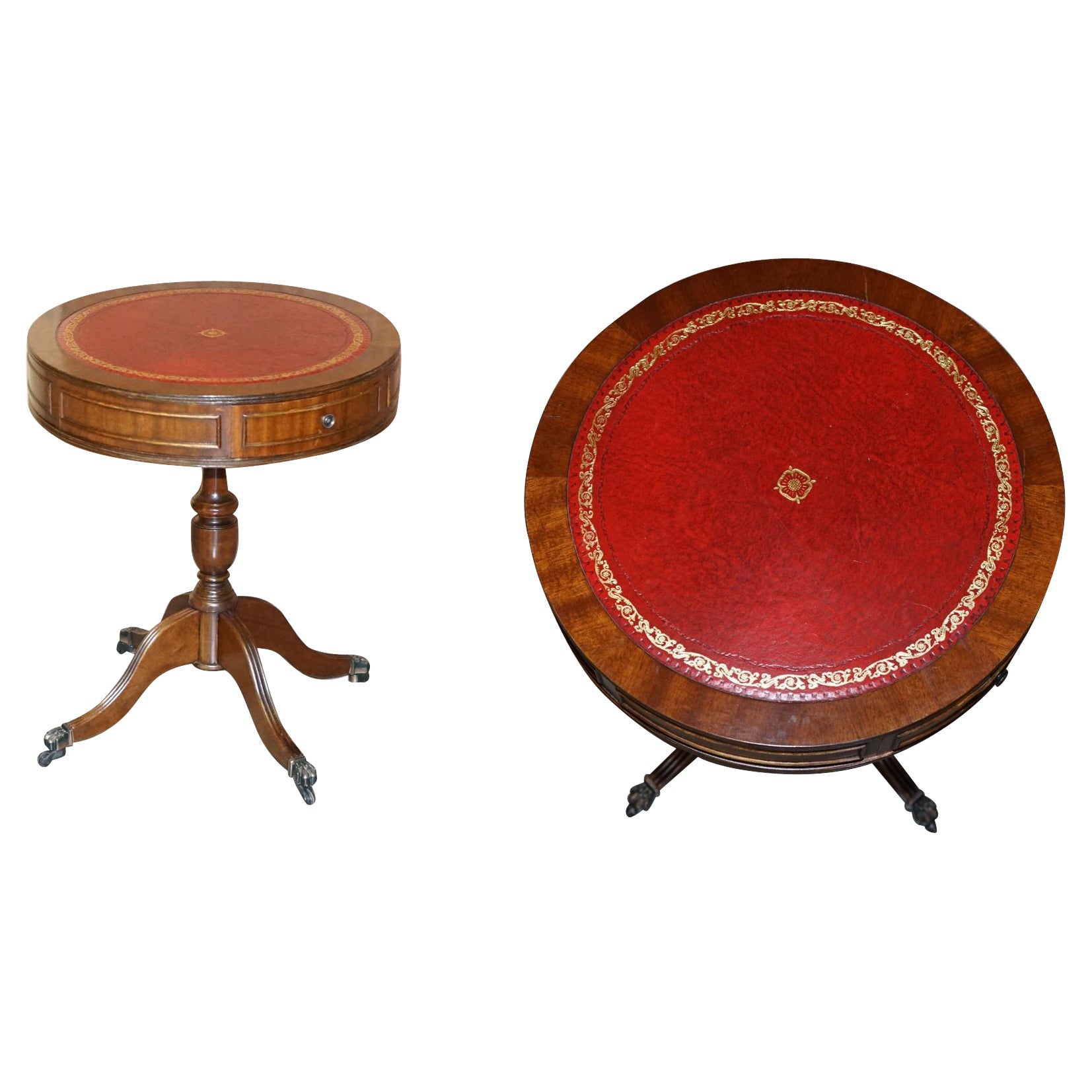 Moroccan Style Marble Drum Tables at 1stDibs