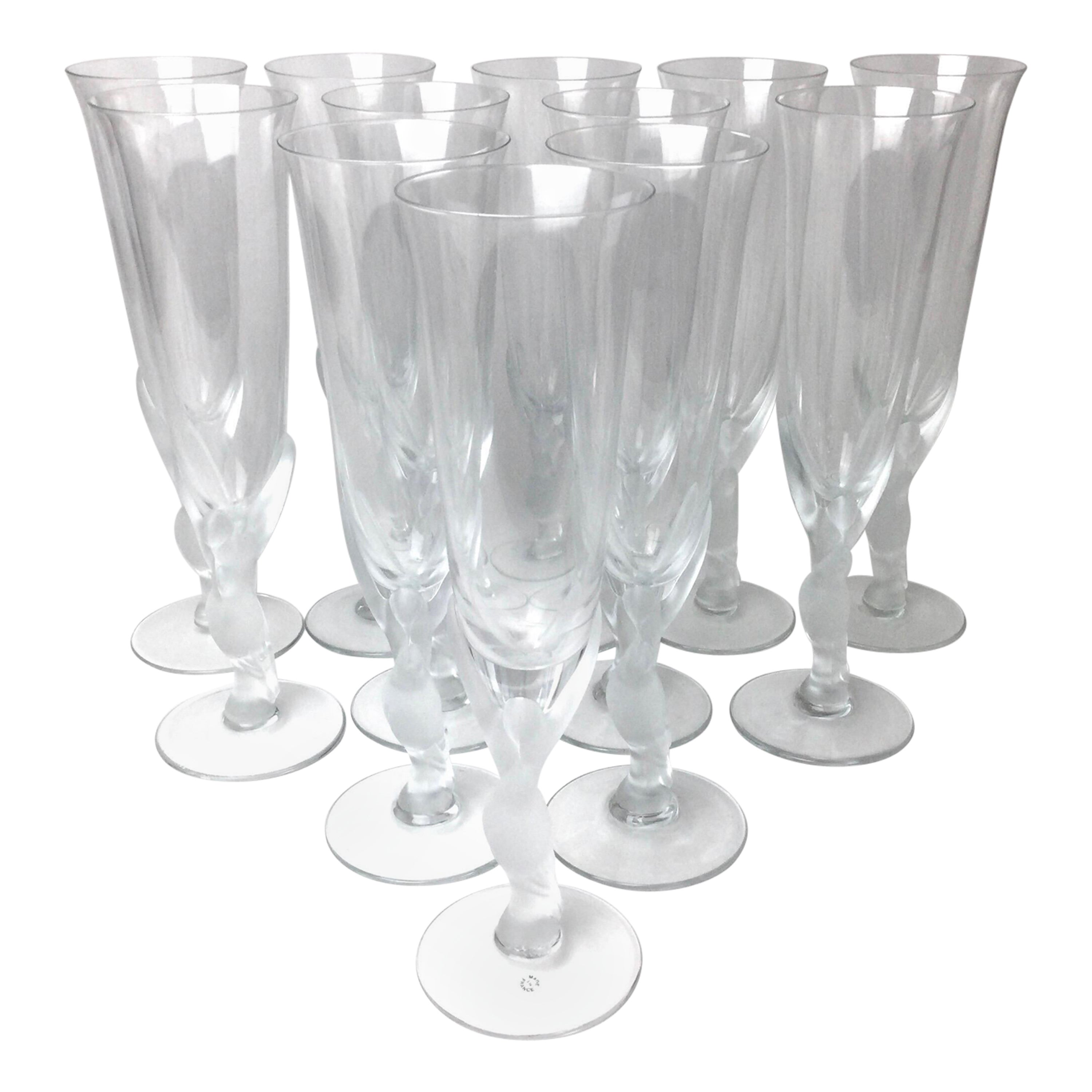 Set of 14 Antique Wine Glasses For Sale at 1stDibs