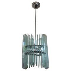 Pendentif ou lanterne de style italien Pietro Chiesa pour Fontana Arte