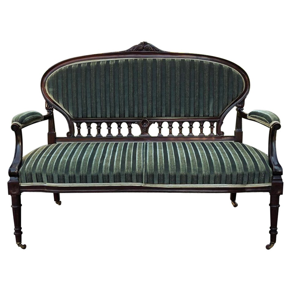 19th Century French Louis XVI Mahogany Canape or Sofa