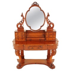 Antique Victorian Duchess Vanity w/ Mirror, Dressing Table, Scotland 1870, B2851