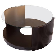 Retro Art Deco Mahogany and Glass Cocktail Table Designed by Gilbert Rhode