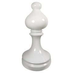 White Bishop Chess Figure Table Lamp by Ivan Jasek, 1960's
