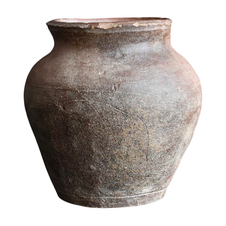Japanese Antique jar / Tokoname Ware / 1400s-1500s / Muromachi Period/Vase