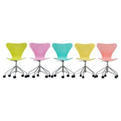 Arne Jacobsen 3117 Chaise pivotante, Série 7 Bureau, 1955 par Fritz Hansen Danemark