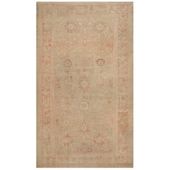 Nazmiyal Collection Antique Turkish Oushak Carpet. Size: 10 ft 3 in x 17 ft 3 in