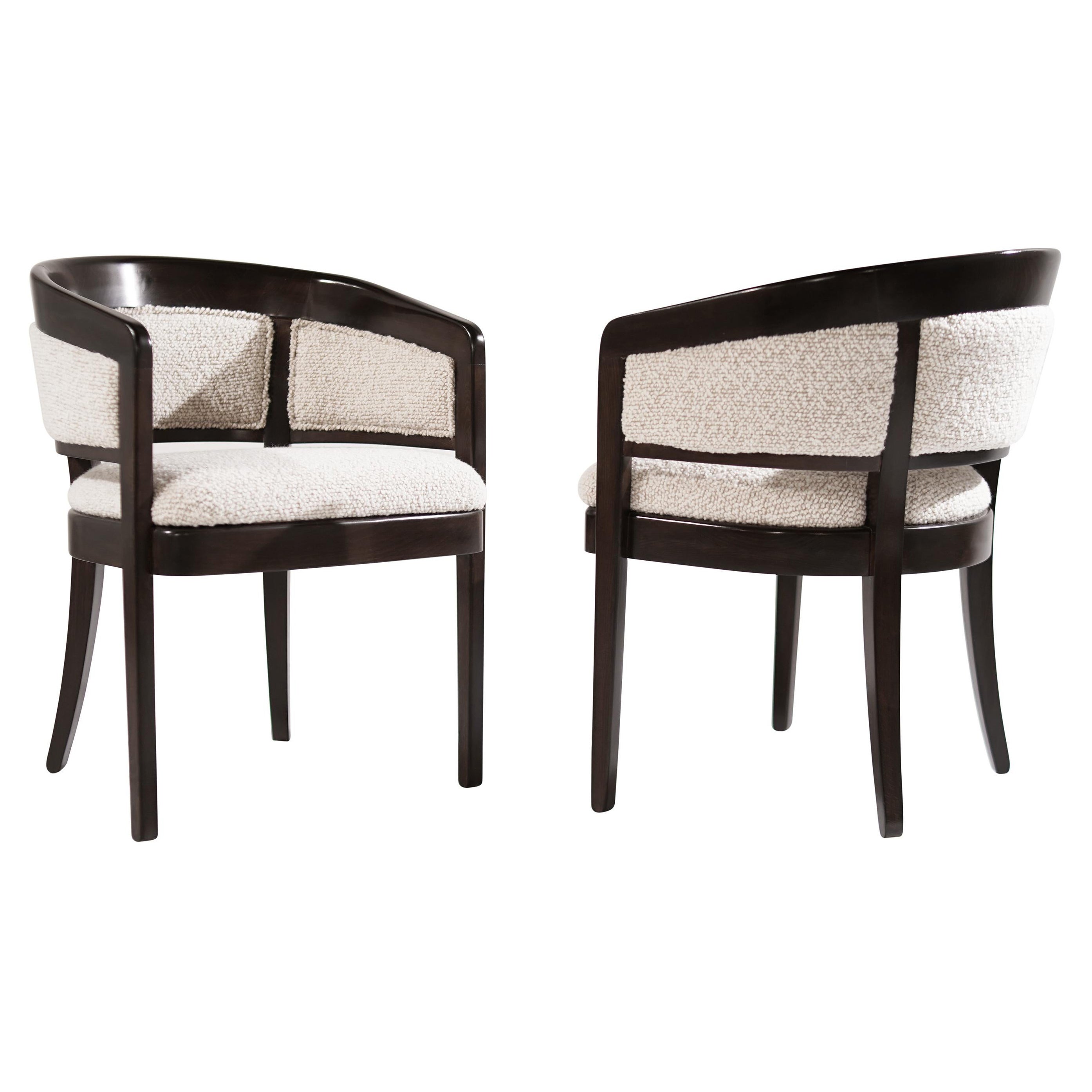 Set of Armchairs in Wool Bouclé by Edward Wormley