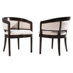 Set of Armchairs in Wool Bouclé by Edward Wormley