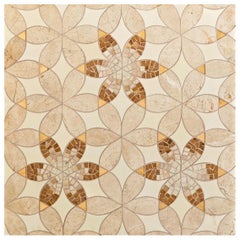Floor Waterjet Cut Marble Tiles Available in Different Marbles Combination 