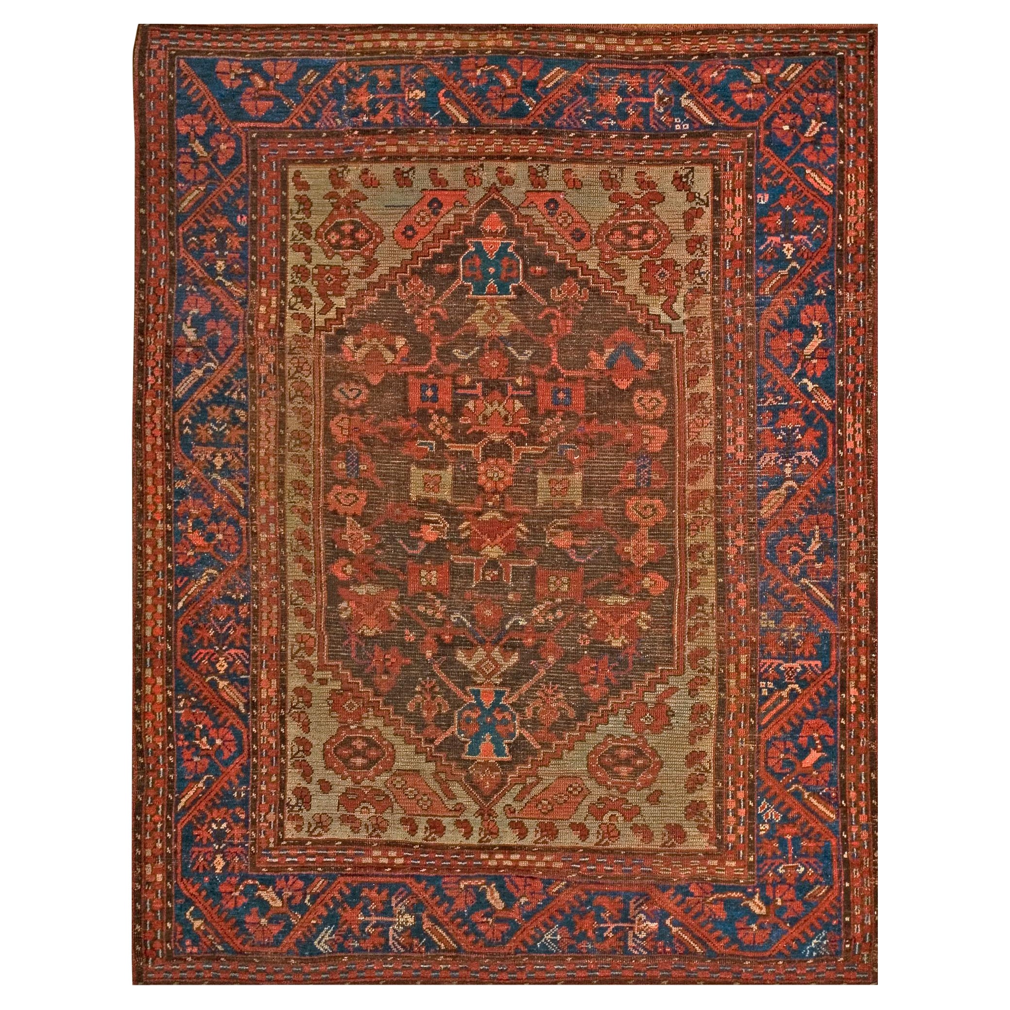 19th Century Turkish Anatolian Kula Carpet ( 4'6'' x 5'6'' - 137 x 168 )