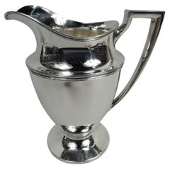 Classic Tiffany American Modern Sterling Silver Water Pitcher